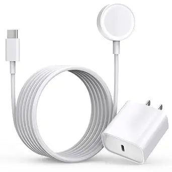 Fast Charger for Apple Watch Charger, USB C iPhone Watch Charger Plug Adapter & Long 6.6FT iWatch Portable Wireless Fast Charging Cable Cord Compatible with Apple Watch Series 10/9/8/7/SE/6/5/4/3/2/1
