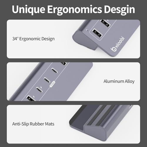 USB C Hub,10Gbps USB Splitter with 4*USB-A and 3*USB-C Ports - Image 7