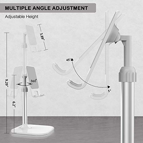 Doboli Cell Phone Stand, Phone Stand for Desk, Phone Holder Stand Compatible with iPhone and All Mobile Phones Tablet, Gifts for Adults Women Men Mom Wife, White - Image 4