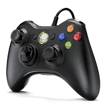 VILINAYA PC Controller, Wired Controller Compatible with Microsoft Xbox 360 & Slim/PC Windows 10/8/7, with Upgraded Joystick, Black