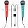 TEFELE 2-Piece 10FT Wired USB Device Microphone for Switch Gaming/PS5/PS4/XBOXONE/PC Gaming Microphone, 2 People Can Sing at the Same Time, High Sound Quality Capture, Anti-Tension Audio Cable