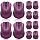 Hoteam 12 Pcs Wired Mouse Bulk, USB Ergonomic Computer Mice,Purple