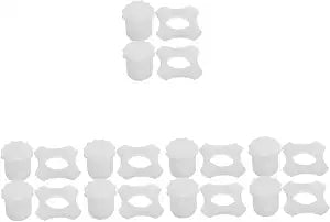 FAVOMOTO 10sets Glow Dark Microphone Accessories for Cordless Mics Easy Installation for Ktv Home Parties and Stage