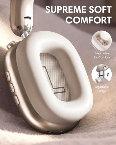 Wentronic Y02 Active Noise Cancelling Wireless Headphones, Starlight