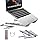 Laptop iPad USB C Docking Station Stand,Aluminum Tablet Holder, 8 in 1 USB C Hub with 4K HDMI, PD 100W, 2 USB 3.0, SD/TF Reader, for MacBook/iPad/Dell/HP/Surface/Lenovo, Plug and Play