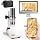 4K Microscope with Professional Stand + Case for iPhone Android PC, 50-1000X Digital USB Microscope Endoscope HD Camera for All Cellphones iPad Android Tablet Windows Mac Chrome Linux