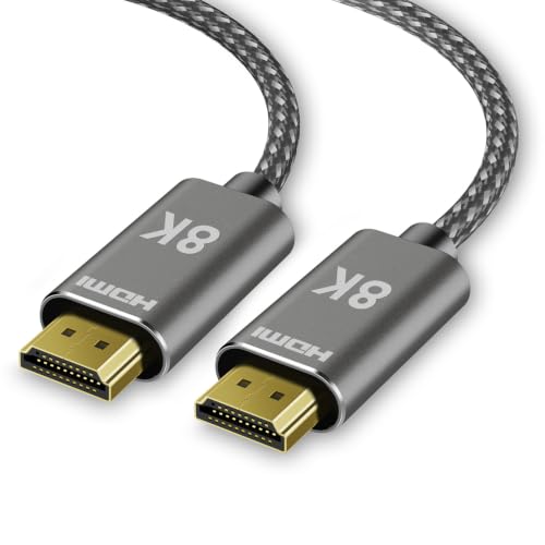 8K HDMI 2.1 Cable Fiber Optic 50FT Long,High Speed 48Gbps,8K@60Hz,eARC