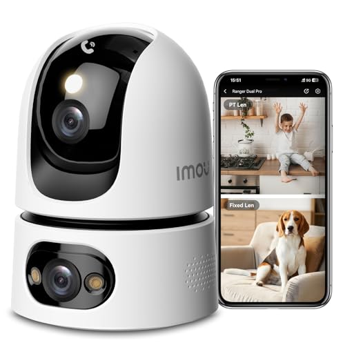 Imou 6MP Indoor Security Camera, Dual-Lens 360°Pan-Tilt Baby Monitor & Pet Camera for Home Security, Color Night Vision, Human/Pet/Sound/Motion Detection, 2.4/5GHz WiFi, Cloud & SD Card Local Storage - Image 2