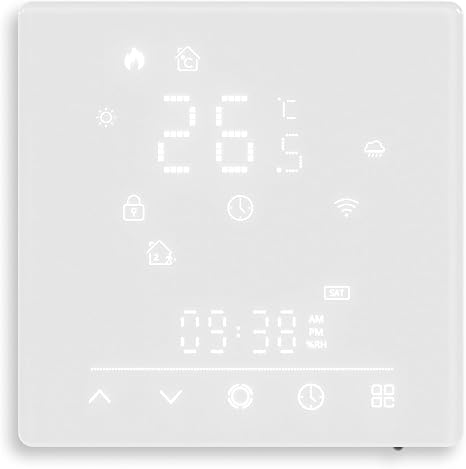 Matter Smart Thermostat for Electric Heating,Programmable,Energy Saving,APP and Voice & Remote Control, Works with Homekit,Alexa,16A