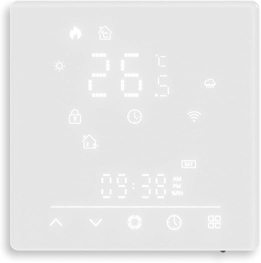 Matter Smart Thermostat for Electric Heating,Programmable,Energy Saving,APP and Voice & Remote Control, Works with Homekit,Alexa,16A
