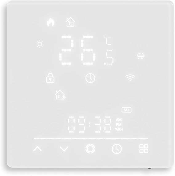 Matter Smart Thermostat for Electric Heating,Programmable,Energy Saving,APP and Voice & Remote Control, Works with Homekit,Alexa,16A