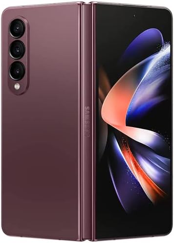 Samsung Galaxy Z Fold 4 5G US Version, 256GB, Burgundy - Unlocked (Renewed)