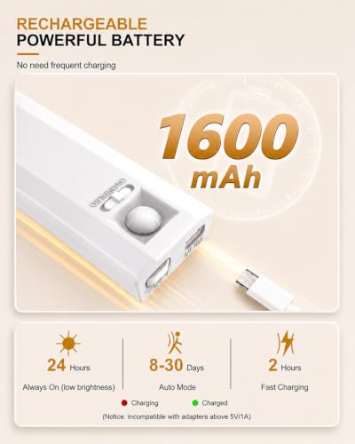 4-Pack 10 Inch Wireless Under Cabinet Lighting, 6500 | Ambient Smart L - Image 6