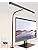 SUPERDANNY LED Desk Lamp for Office Home, Eye-Caring Desk Light with Adjustable Gooseneck, 12W Touch Control Dimmable Brightness, Architect Clamp Lamp with USB Adapter for Reading Study Workbench