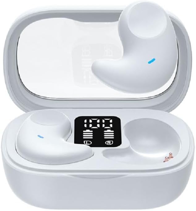 Bluetooth Earbuds,Wireless Sleep Ear Buds,Invisible Noise Cancelling Headphones,Bluetooth 5.4 Sleeping Headset for Side Sleepers Small Ears Canal,Discreet in-Ear Tiny Earphones,for Samsung/Android