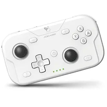 AceGamer Wireless Pocket Controller for Nintendo Switch/Switch 2/Android/iOS/PC/Steam Deck/Phone,1000Hz Polling Rate, Bluetooth Controller with Lift-and-Lock Joysticks/6-Axis Gyroscope/Turbo(White)