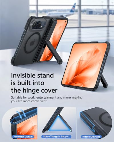 FNTCASE for iPhone Duo Case: with Kickstand Hinge Protection Shockproof - Image 4
