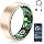 Smart Ring for Women & Men, Fitness Tracker Ring with Heart Rate Monitor, HRV, Sleep Tracking, No Subscription Fee, 10ATM Waterproof Activity Ring for iOS & Android (Rose Gold, 6#)