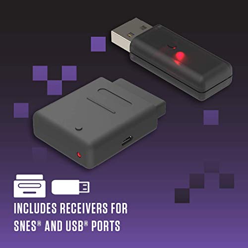 Retro-Bit Legacy 16 2.4GHz Wireless Controller for SNES & More (Gray)