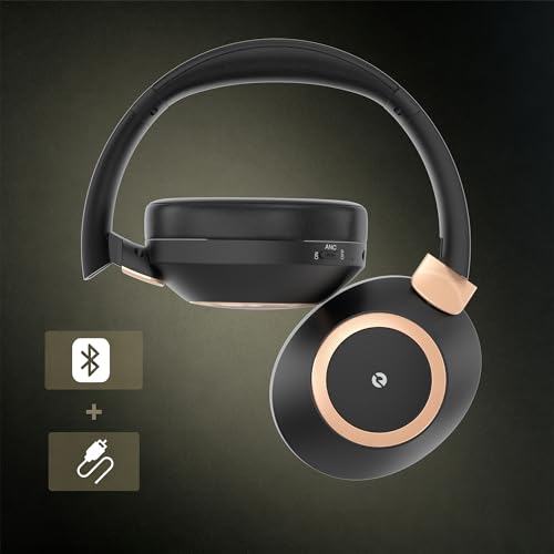 Active Noise Cancelling Headphones, 100H Bluetooth Headphones