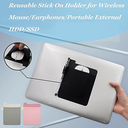 RIVEENY Portable Hard Drive Sleeve for Laptop,SSD Solid State Drive,Stick on External Hard Drive Carrying Case, Pocket Pouch