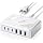 120W USB C Charging Station，Charging Station for Multiple Devices，USB Outlet Plug,USB Plugs for wall Outlet,Charger Block,usbc Charging hub,iPhone,Samsung,Ipad,Kindle,Travel,nightstand,Bedside