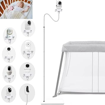 Baby Monitor Floor Stand Holder Mount Compactible for Nanit Pro & Flex Stand,Infant Optics DXR-8 Pro,VTech,Momcozy,HelloBaby,VAVA,nooie IPC100,Motorola VM75/VM50G/VM44