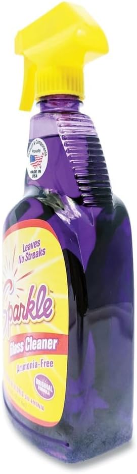 FUNK Sparkle 20345 Glass Cleaner, 33.8oz Spray Bottle