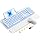 Wireless Keyboard and Mouse, Backlit Typewriter with Magnetic Wrist Rest