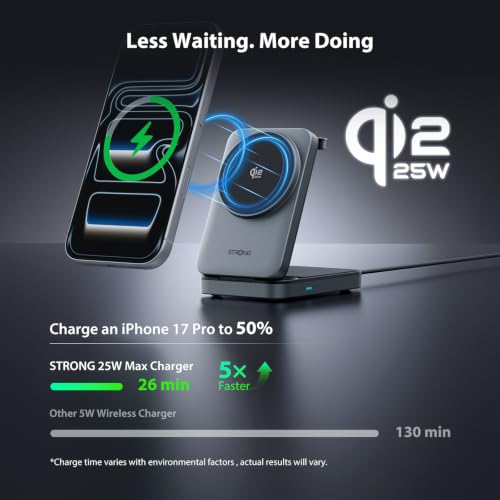 STRONG TriMag Qi2.2 25W 3 in 1 Wireless Charging Sta | Wireless Charge - Image 4