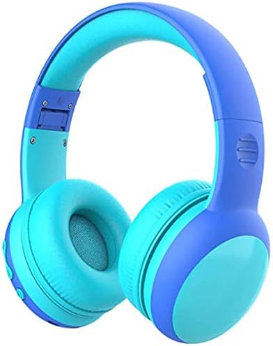 gorsun Kids Bluetooth Headphones, Over-Ear Toddler Headphones with Microphone, 85dB/94dB Volume Limited, 68H Playtime, Bluetooth 6.0, Portable Kids Wireless Headset with Cat Ears (Blue)