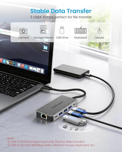 Docking Station Dual Monitor, USB C Hub Multiple Por | Computer Access - Image 7