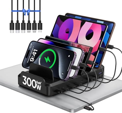 300W 8-Port USB-C Charging Station for Multiple Devices - Image 2