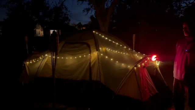Camping String Lights, 4 in 1 Quick Storage 32.8FT 9 Modes Portable