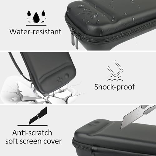 EOVOLA Accessories Kit for Nintendo Switch 2(2025), Bundle Set With Carrying Case& Screen Protector Joy Con Grips &Charger and Steering Wheels.