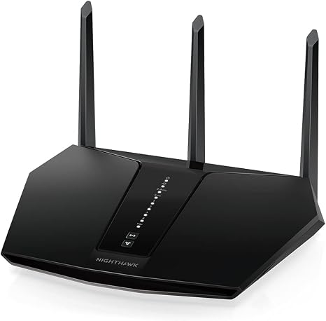 NETGEAR Nighthawk WiFi 6 Router (RAX30) 5-Stream Dual-Band Gigabit Router, AX2400 Wireless Speed (Up to 2.4 Gbps), Coverage Up to 2,000 sq.ft. and 20 Devices (Renewed)