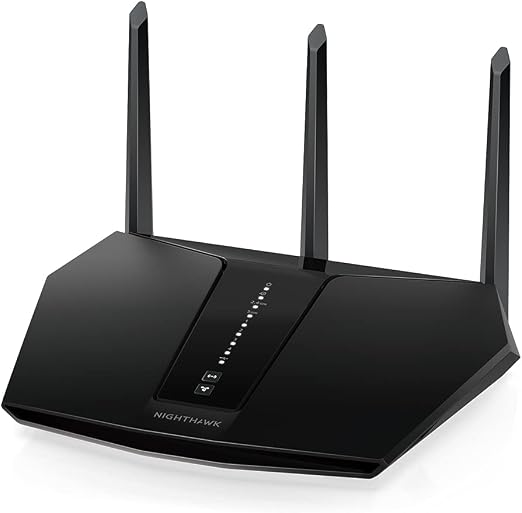 NETGEAR Nighthawk WiFi 6 Router (RAX30) 5-Stream Dual-Band Gigabit Router, AX2400 Wireless Speed (Up to 2.4 Gbps), Coverage Up to 2,000 sq.ft. and 20 Devices (Renewed)