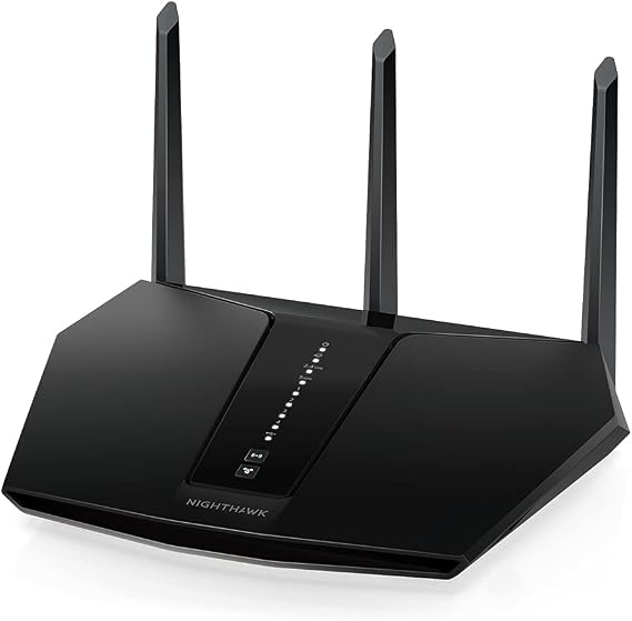 NETGEAR Nighthawk WiFi 6 Router (RAX30) 5-Stream Dual-Band Gigabit Router, AX2400 Wireless Speed (Up to 2.4 Gbps), Coverage Up to 2,000 sq.ft. and 20 Devices (Renewed)
