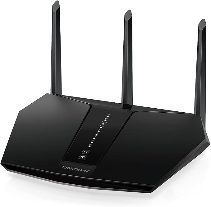 NETGEAR Nighthawk WiFi 6 Router (RAX30) 5-Stream Dual-Band Gigabit Router, AX2400 Wireless Speed (Up to 2.4 Gbps), Coverage Up to 2,000 sq.ft. and 20 Devices (Renewed)