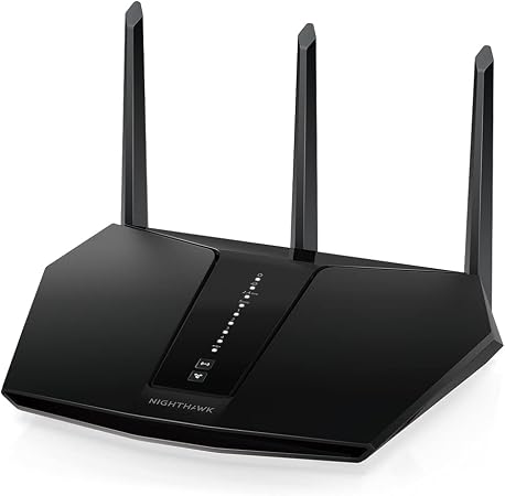 NETGEAR Nighthawk WiFi 6 Router (RAX30) 5-Stream Dual-Band Gigabit Router, AX2400 Wireless Speed (Up to 2.4 Gbps), Coverage Up to 2,000 sq.ft. and 20 Devices (Renewed)