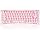 GravaStar Mercury V60 HE Gaming Keyboard, Crystal Rose