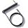 Mix Coiled Keyboard Cable, USB C to A Nylon Braided for Mechanical Gaming Keyboard with Zinc Alloy Connector, One-Touch Lock & Weighted Bar, Supports 8K Polling Rate Magnetic Keyboard, Black