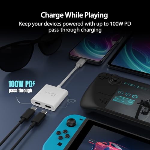 j5create AR/VR Glasses USB-C Video and Charging Adapter, Support 4K@240Hz - Image 5