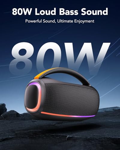Speakers Bluetooth Wireless: 80w Loud Speaker with B - Image 3
