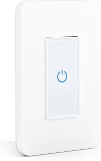 Milfra Touch Smart Switch - Single Pole, WiFi Light Switch, Alexa & Assistant Compatible, Neutral Wire Needed, No Hub Required