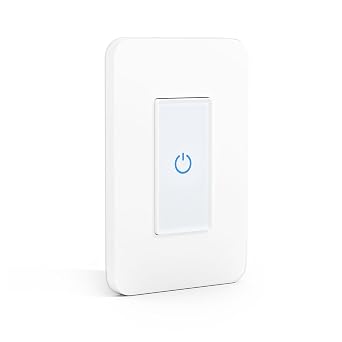 Milfra Touch Smart Switch - Single Pole, WiFi Light Switch, Alexa & Assistant Compatible, Neutral Wire Needed, No Hub Required