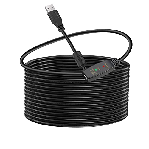 30FT Active USB Extension Cable 2.0 Male to Female with A Extension chipset Signal Booster - Active Extension/Repeate