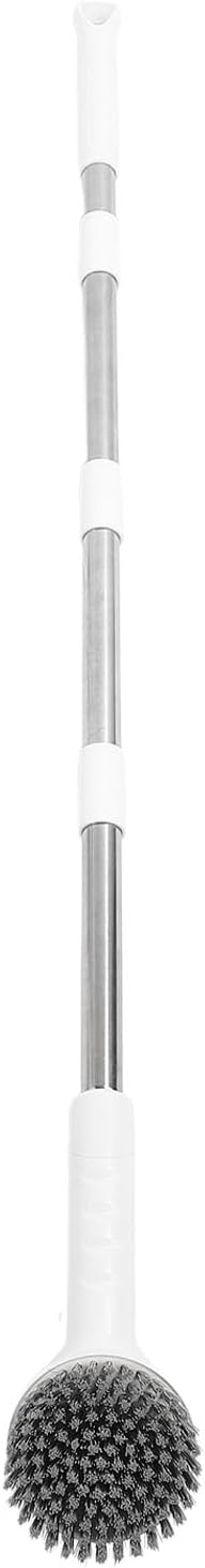 Electric Rotating Scrubber, Electric Cleaning Brush with Detachable Long Handle, Power Shower Scrubber, Multifunctional Cordless Electric Cleaning Brush for Bathroom