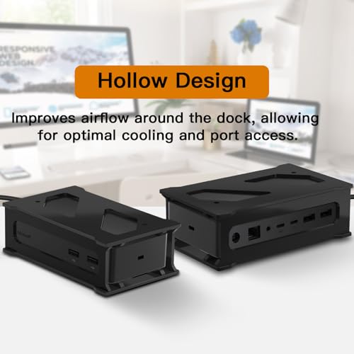 Wall & Under Desk Acrylic Mount for Microsoft Surface Dock 1 & 2