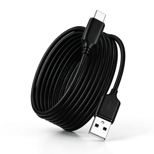 Slim USB C to USB A 30ft Cable, Long USB2.0 Cable USB A to Type C (NOT Fast Charging) Long USB2.0 Cable Data for PS5, Keyboard, Mouse and More! THE Wire Diameter is 2.8 MM
